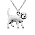 Stainless Steel Beagle Dog Pendant Necklace