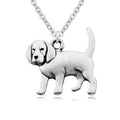 Stainless Steel Beagle Dog Pendant Necklace