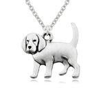 Stainless Steel Beagle Dog Pendant Necklace