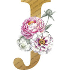 Personalized Gold Initial Floral Jewelry Box – Romantic Travel Jewelry Case