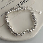 925 Sterling Silver Uneven Bead Bracelet