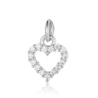5-Piece Cubic Zirconia Copper Charms for Jewelry Making