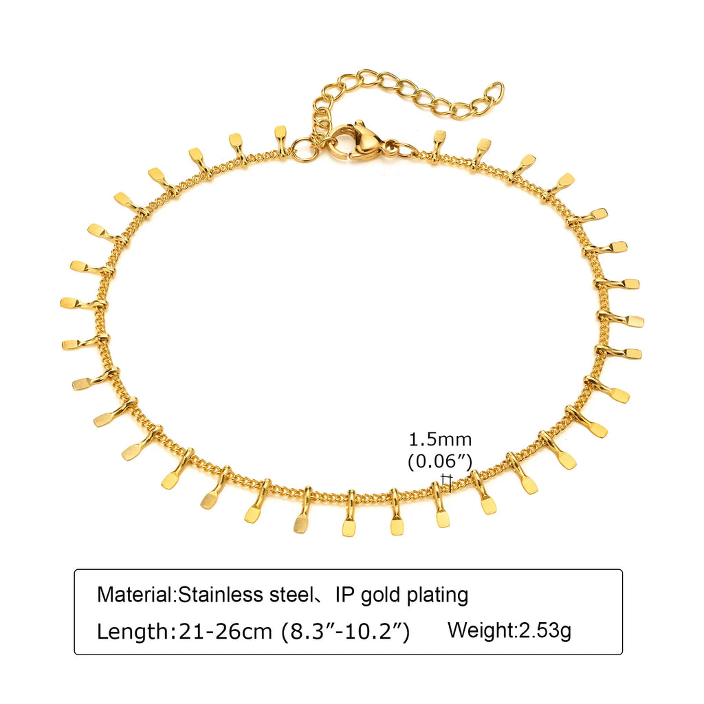 Gold-Plated Stainless-Steel Lucky Blue Evil Eye Anklet - Various Styles!!