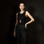 Party Necklace with Geometric Bold Pendant - Statement Piece