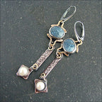 Unique Collection of Handmade Alloy Resin Earrings - Geometric Asymmetric Boho