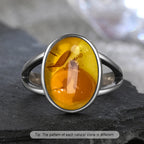 925 Sterling Silver Ring Natural Gemstone Ring