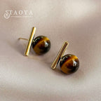 Faux Pearl Pendant Copper Alloy Earrings - White, Gray, Brown Pearl