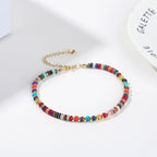 Natural Stone Handmade Beaded Anklet Summer Bracelet
