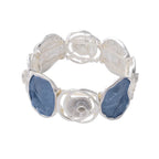 Large Colorful Ocean Inspired Zinc Alloy Bracelet - Boho, Bold, Modern