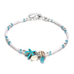 Boho Turquoise Resin Bead Summer Anklet in Zinc Alloy - Choose Your Design