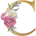Personalized Gold Initial Floral Jewelry Box – Romantic Travel Jewelry Case
