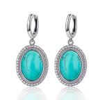 925 Sterling Silver Natural Moonstone Pendant & Earrings Set - Choose Your Stone