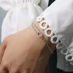 925 Sterling Silver Adjustable Cuff & Link Chain Bracelets Collection