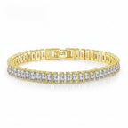 Selection of 925 Sterling Silver Tennis Bracelets with Multi-colored Zircons