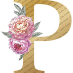 Personalized Gold Initial Floral Jewelry Box – Romantic Travel Jewelry Case