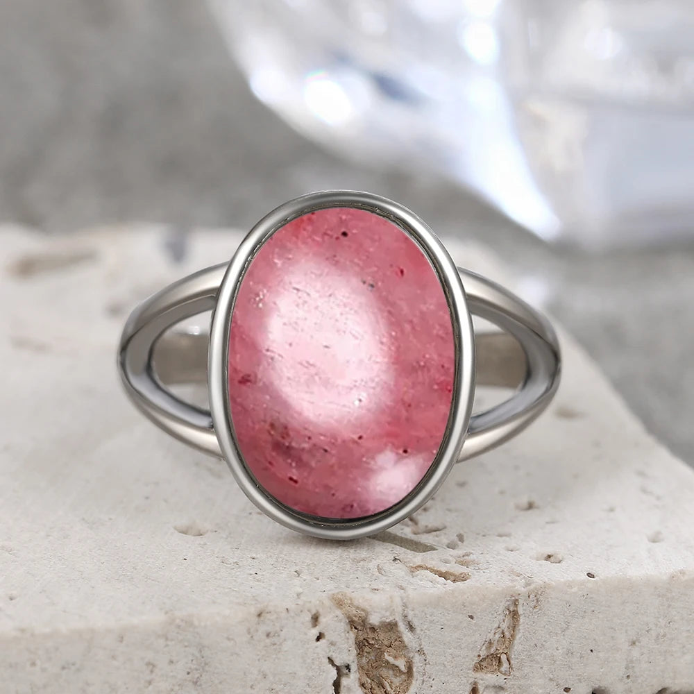 925 Sterling Silver Ring Natural Gemstone Ring
