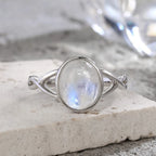 925 Sterling Silver Ring Natural Gemstone Ring