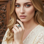 Tropical Mystic Snake Ring in 925 Sterling Silver with Zircons