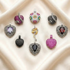 Heart & Snake Pendants Selection in 925 Sterling Silver with Zircon Stones