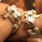Collection of Adjustable Zinc Alloy CZ Fashion Rings - Fashion, Dog Lover, Hearts