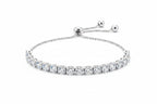 Selection of 925 Sterling Silver Tennis Bracelets with Multi-colored Zircons