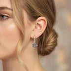 Celtic Knot Hoop Earrings in 925 Sterling Silver