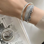 925 Sterling Silver Adjustable Cuff & Link Chain Bracelets Collection