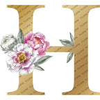 Personalized Gold Initial Floral Jewelry Box – Romantic Travel Jewelry Case