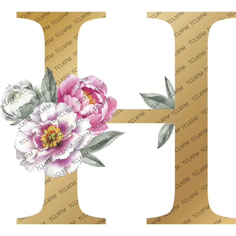 Personalized Gold Initial Floral Jewelry Box – Romantic Travel Jewelry Case
