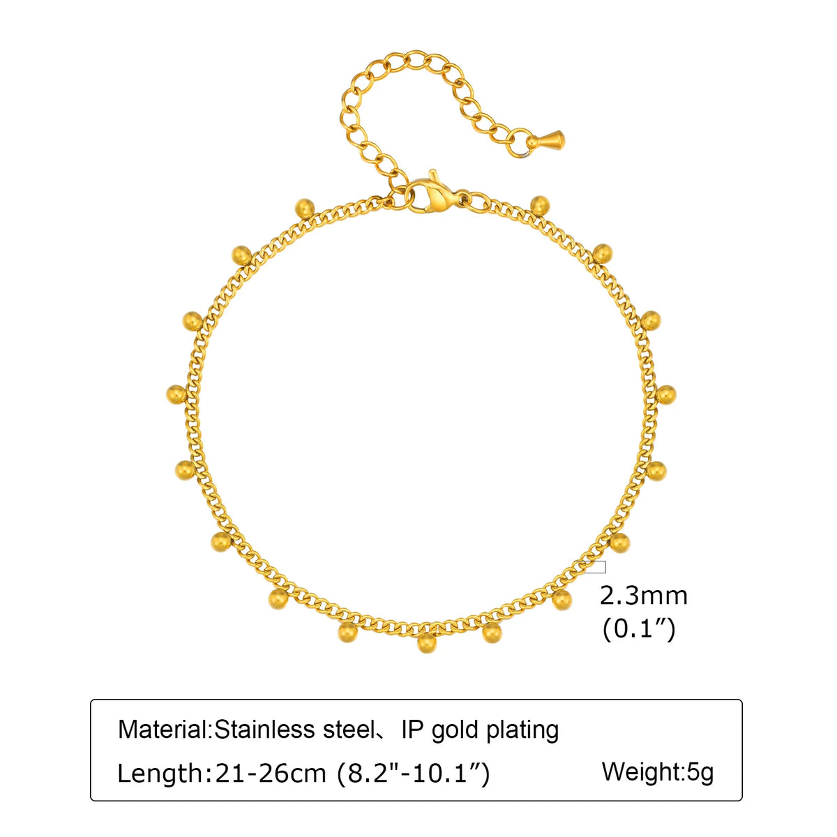 Gold-Plated Stainless-Steel Lucky Blue Evil Eye Anklet - Various Styles!!