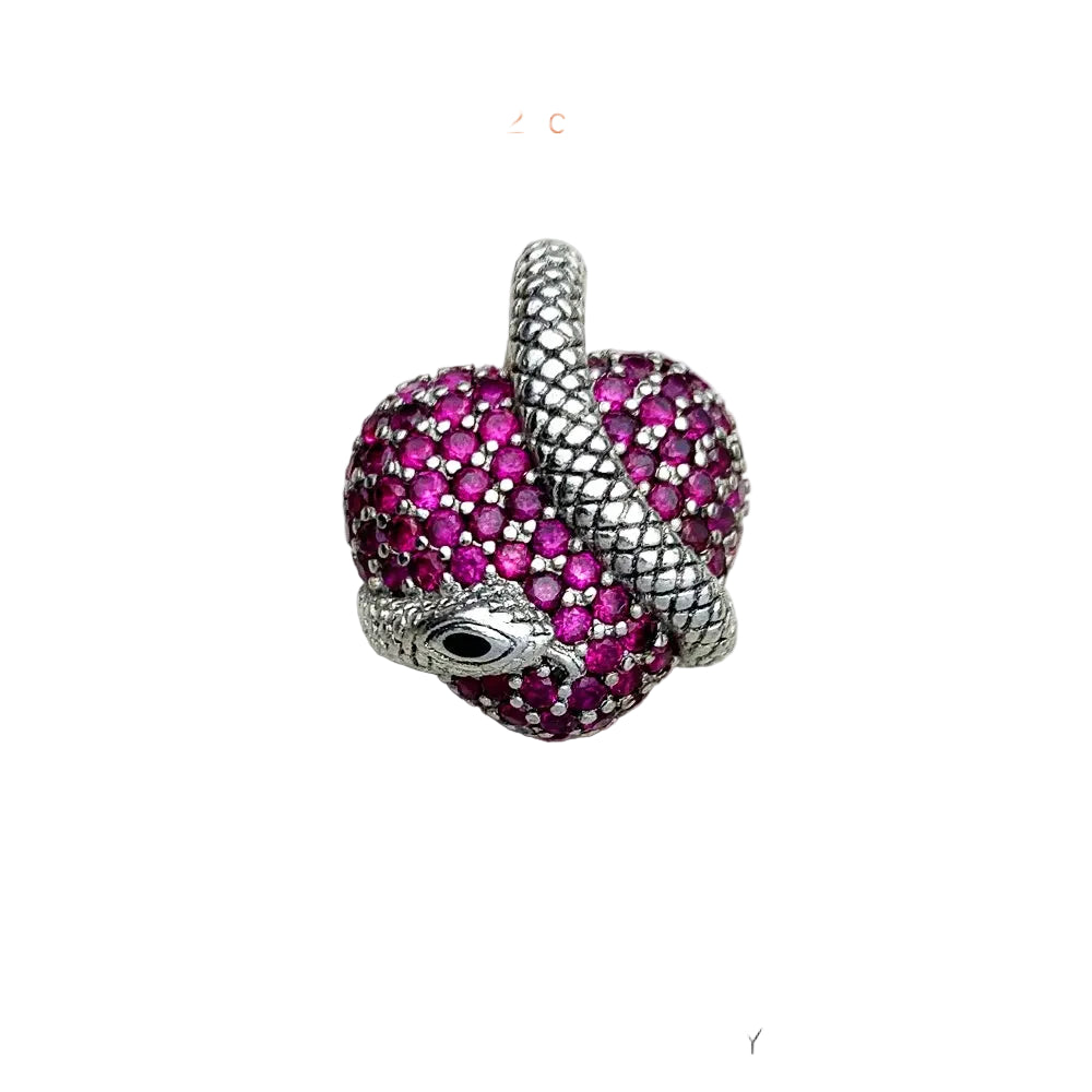 Heart & Snake Pendants Selection in 925 Sterling Silver with Zircon Stones