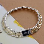 Selection of 925 Sterling Silver Chain Bracelets