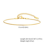 Gold-Plated Stainless-Steel Lucky Blue Evil Eye Anklet - Various Styles!!
