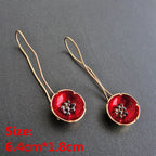 Unique Collection of Handmade Alloy Resin Earrings - Geometric Asymmetric Boho