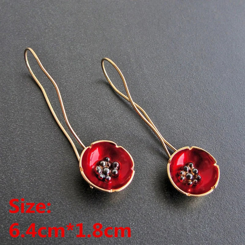 Unique Collection of Handmade Alloy Resin Earrings - Geometric Asymmetric Boho