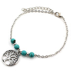 Boho Turquoise Resin Bead Summer Anklet in Zinc Alloy - Choose Your Design