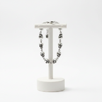 Rebel Goth Skulls Link Chain Bracelet in Pure 925 Sterling Silver