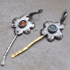 Unique Collection of Handmade Alloy Resin Earrings - Geometric Asymmetric Boho