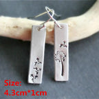 Unique Collection of Handmade Alloy Resin Earrings - Geometric Asymmetric Boho