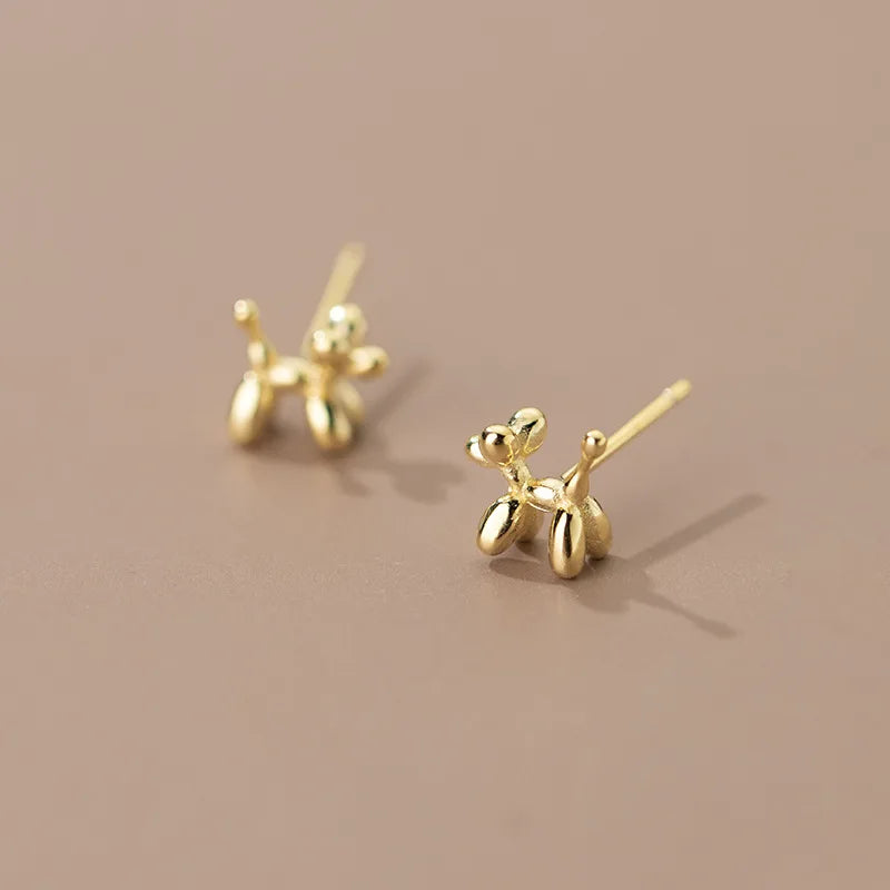 Mini Balloon Dog Earrings or Necklace In Zinc Alloy - Precious, Darling, Feminine