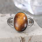 925 Sterling Silver Ring Natural Gemstone Ring
