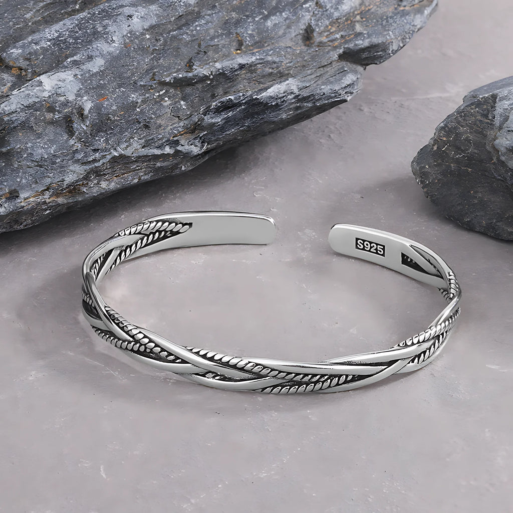 925 Sterling Silver Adjustable Cuff & Link Chain Bracelets Collection