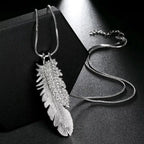 Bold Long Statement Necklace with Oversized Crystal Pendant - Choose Yours