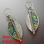 Unique Collection of Handmade Alloy Resin Earrings - Geometric Asymmetric Boho