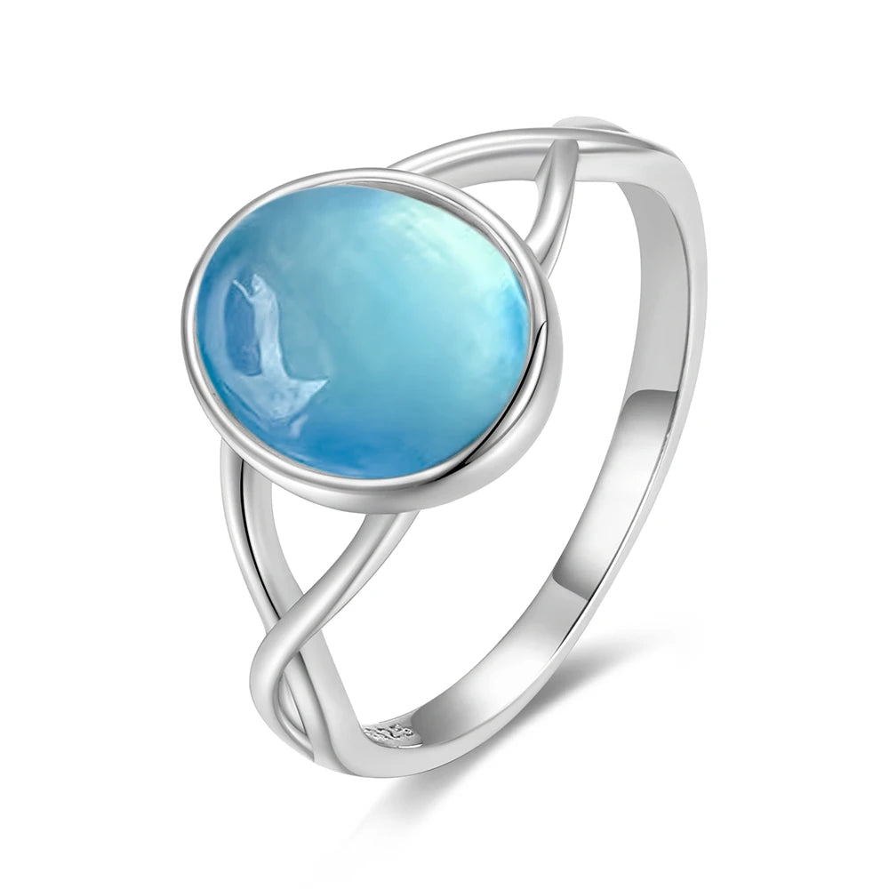 925 Sterling Silver Ring Natural Gemstone Ring