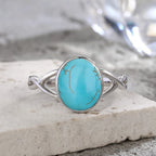 925 Sterling Silver Ring Natural Gemstone Ring