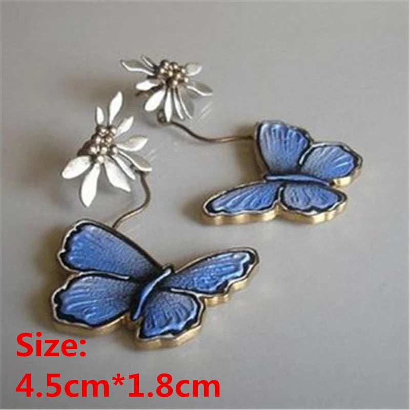 Unique Collection of Handmade Alloy Resin Earrings - Geometric Asymmetric Boho