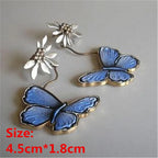 Unique Collection of Handmade Alloy Resin Earrings - Geometric Asymmetric Boho
