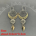 Unique Collection of Handmade Alloy Resin Earrings - Geometric Asymmetric Boho