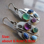 Unique Collection of Handmade Alloy Resin Earrings - Geometric Asymmetric Boho